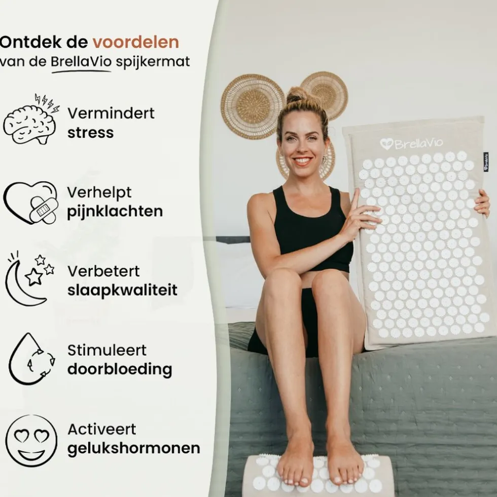 BrellaVio Eco Spijkermat Set met Spijkerkussen