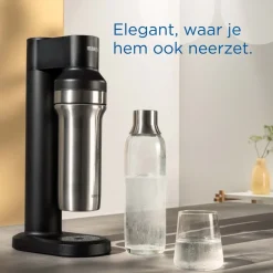 BRITA SodaTRIO RVS Kleine Fles Zwart Single Unit
