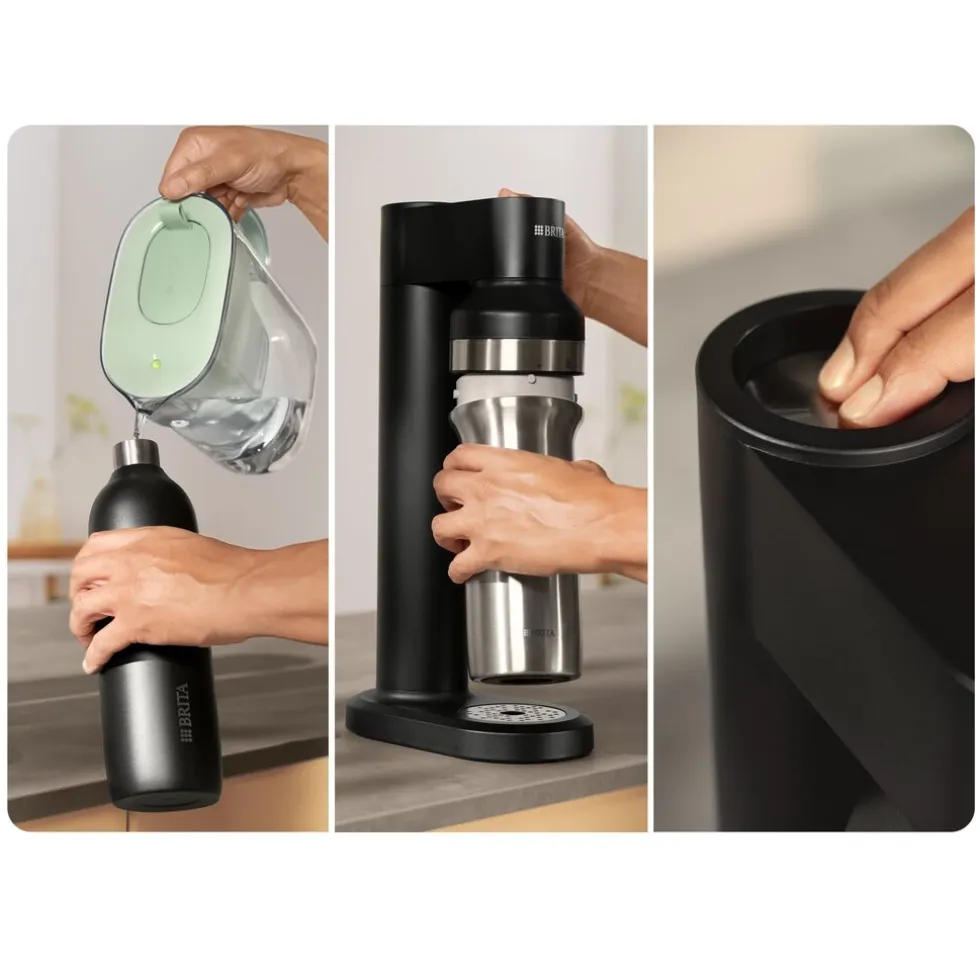 BRITA SodaTRIO Zwart Single Unit