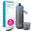 BRITA Waterfilterfles Active 0.6L Donkerblauw inclusief 2 MicroDisc Single Unit