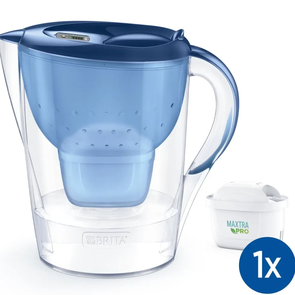 BRITA Waterfilterkan Marella XL 3.5L Blauw incl. 1 MAXTRA PRO Waterfilterpatroon