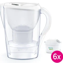 BRITA Waterfilterkan Marella Cool 2.4L Wit incl. 6 MAXTRA PRO waterfilterpatroon
