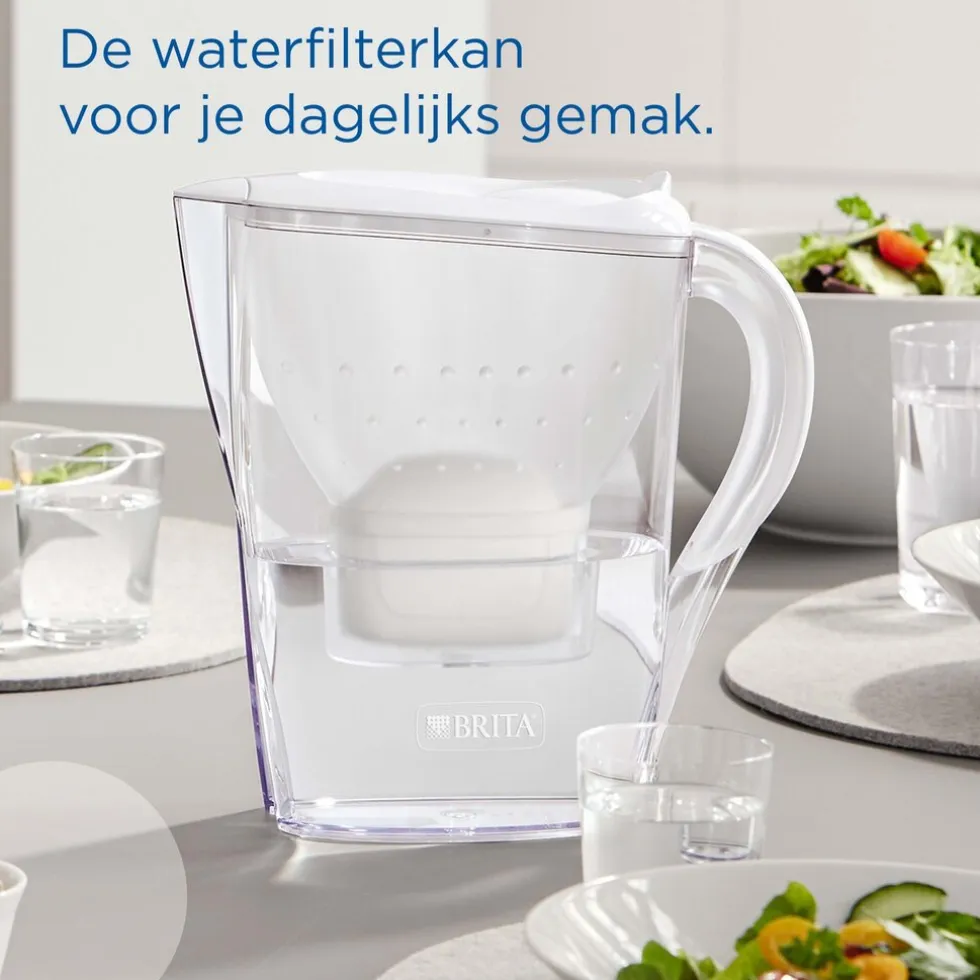 BRITA Waterfilterkan Marella Cool 2.4L Wit incl. 6 MAXTRA PRO waterfilterpatroon