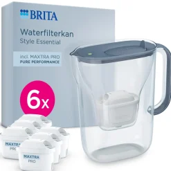 BRITA waterfilterkan Style Essential Blauw (2,4L) incl. 6x MAXTRA PRO filters