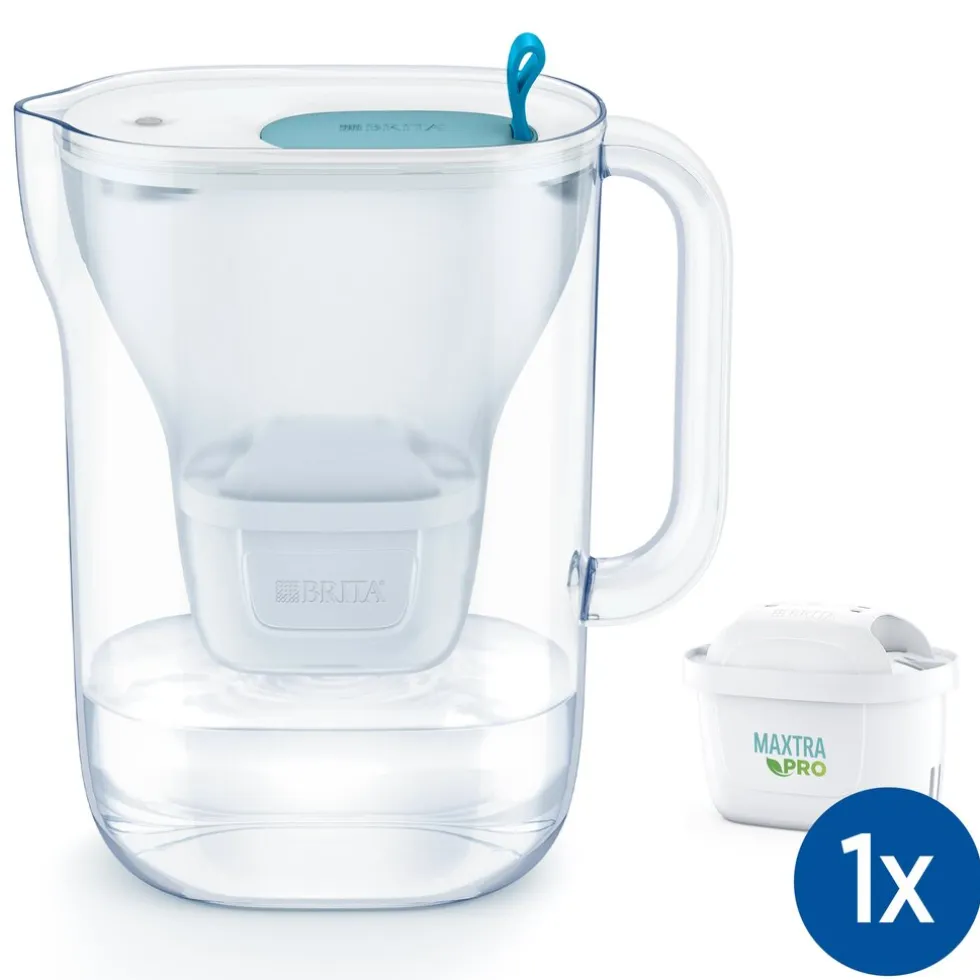 BRITA Waterfilterkan Style Cool 2.4L Blauw inclusief 1 MAXTRA PRO waterfilterpatroon