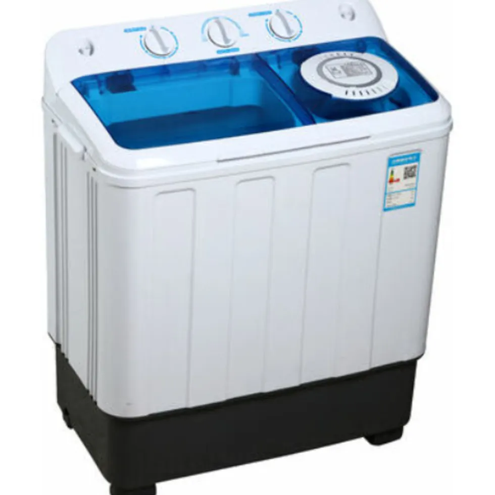 Brock xl camping wasmachine met dubbele trommel 6,8kg was en 5,0kg centrifuge capaciteit