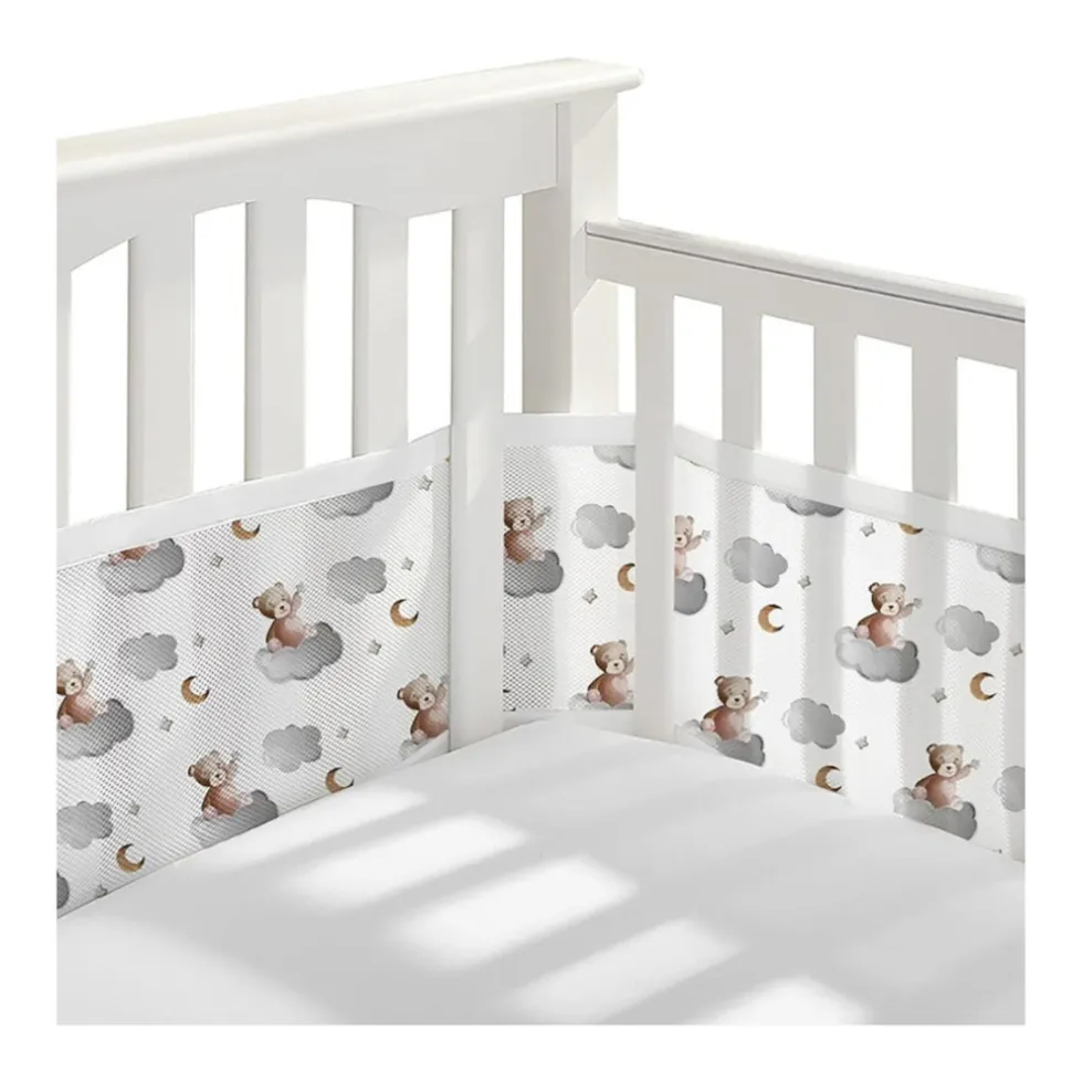 Buxibo Baby Bed Omrander Bedbumper Hoofdbeschermer Set van 2