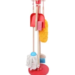 Buxibo Houten Kinder Schoonmaak Set Kids Speelgoed Cleaning Set Houten Gereedschap