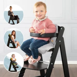 Buxibo Houten Meegroeistoel Kinderstoel met Eetblad