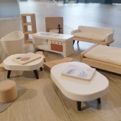 Buxibo Houten Poppenhuis Kinderhuis met Meubels