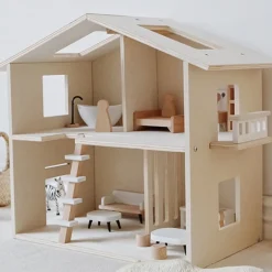 Buxibo Houten Poppenhuis Kinderhuis met Meubels
