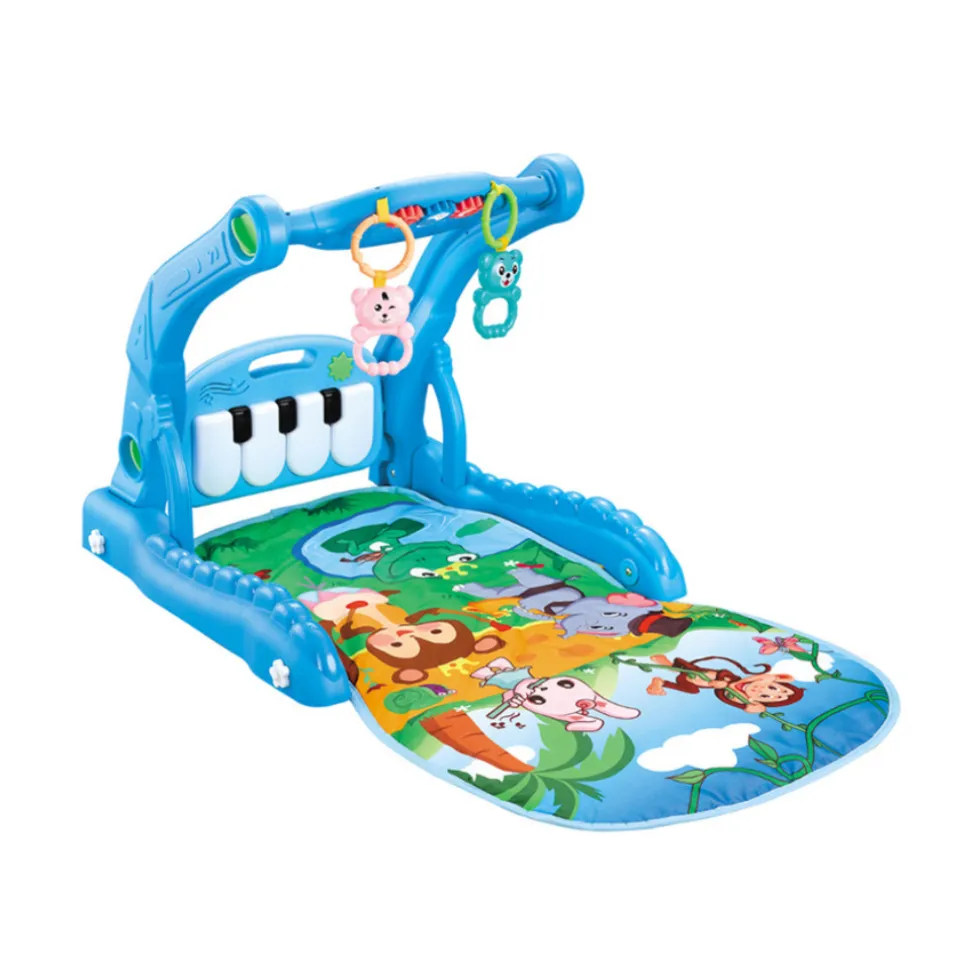 Buxibo 2in1 Babygym/Baby Walker Piano Speelmat voor Baby's Muziek Speelkleed