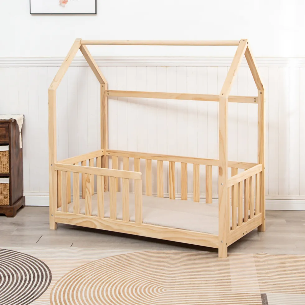 Buxibo Kinderbed met Matras Houten Peuterbed Huisbed