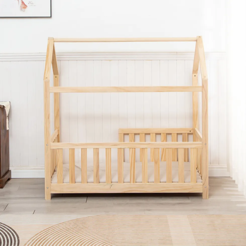 Buxibo Kinderbed met Matras Houten Peuterbed Huisbed