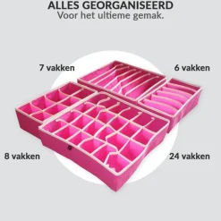 Buxibo Kleding Opbergbox Set Opvouwbaar 4 Stuks