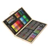 Buxibo Luxe 180 Delige Tekenset Tekendoos met Kleurpotloden Waskrijt Acrylverf