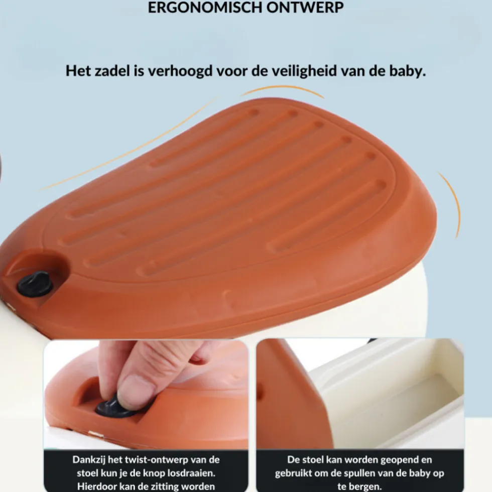 Buxibo Retro Loopauto Loopwagen voor Jongens & Meisjes