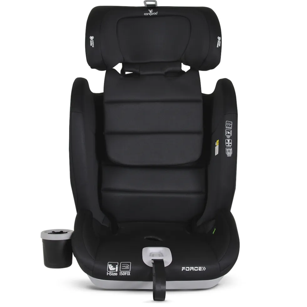 Cangaroo Force Black Isofix 76-150 cm i-Size Autostoel