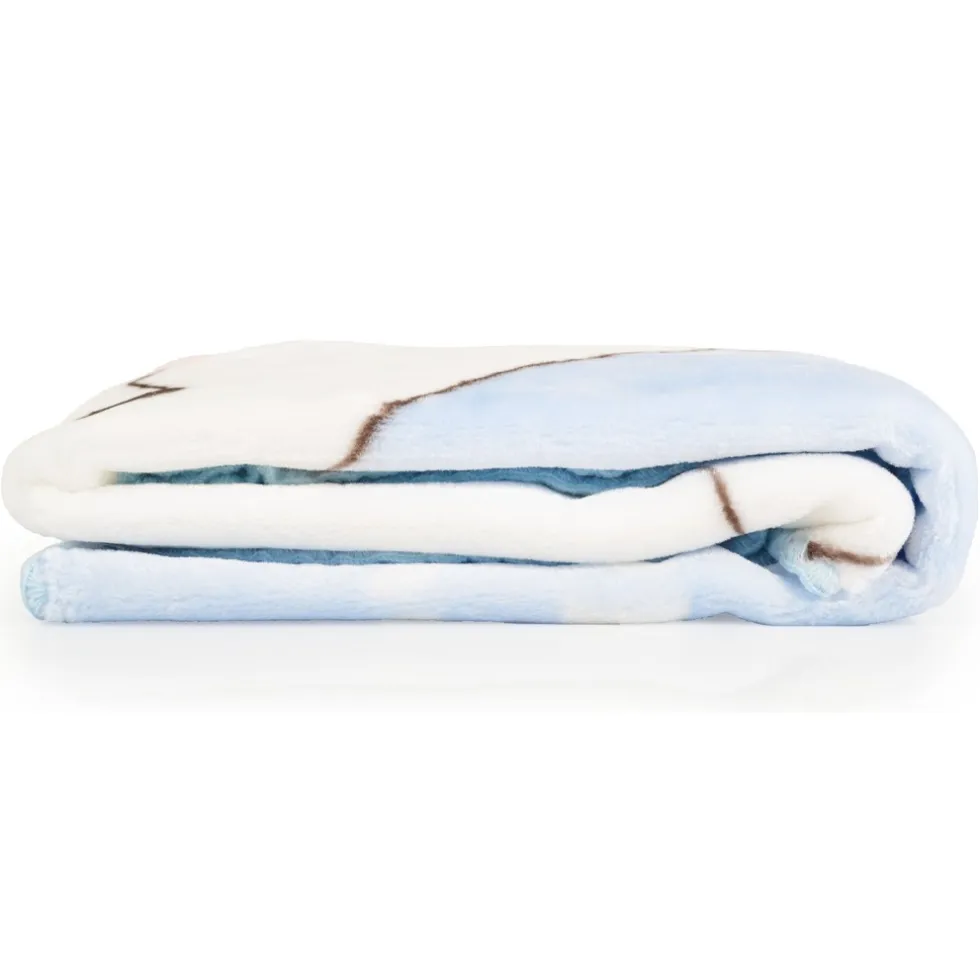 Cangaroo Softy Sweet Hugs Blue 80 x 110 cm Wiegdeken