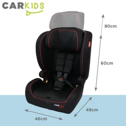 Carkids I-Size Autostoeltje Jessie 76-150cm Isofix Zwart/Rood