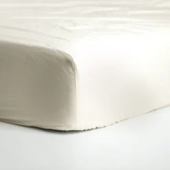 Cinderella Hoeslaken Basic Katoen 30cm Hoekhoogte - ivoor 90x210cm