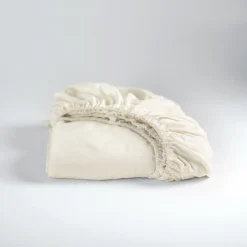 Cinderella Hoeslaken Basic Katoen 30cm Hoekhoogte - ivoor 90x210cm