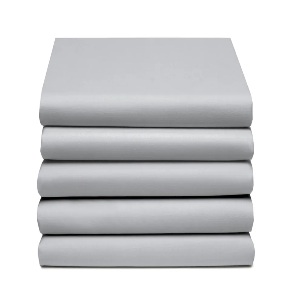 Cinderella Hoeslaken Basic Katoen 40cm Hoekhoogte - light grey 160x200cm