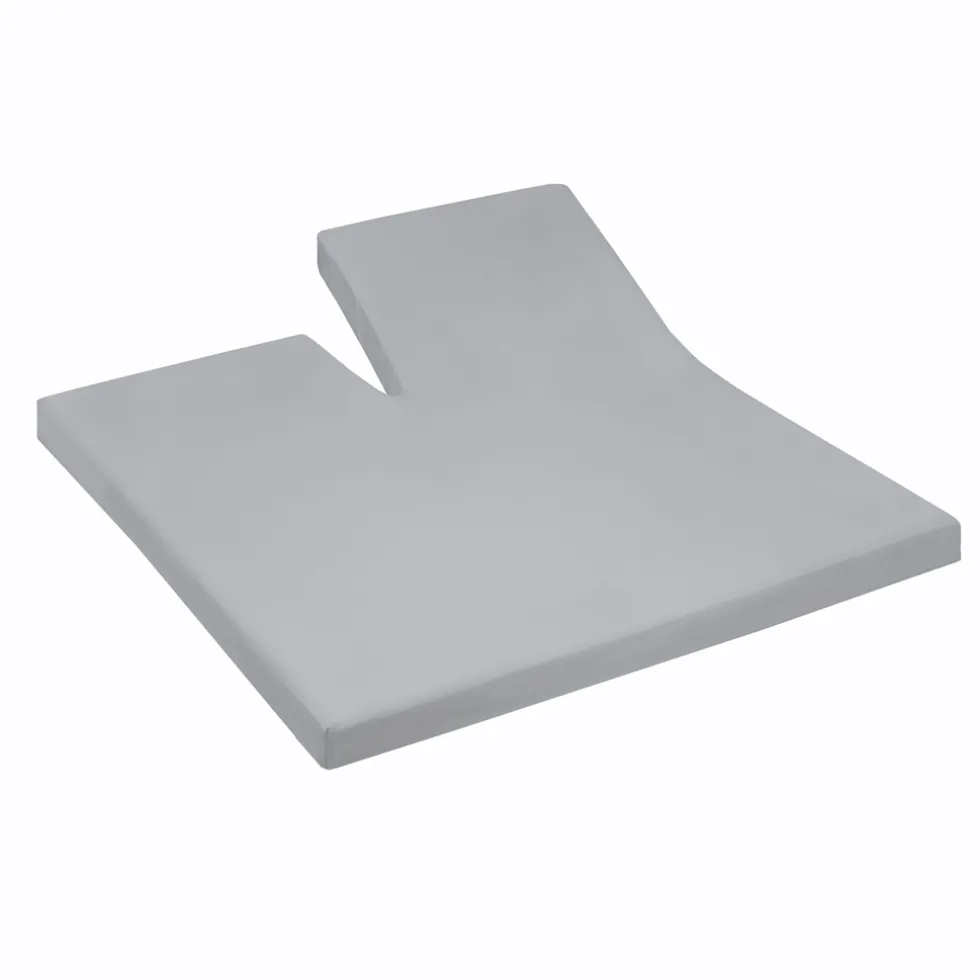 Cinderella Splittopper Hoeslaken Jersey Katoen Stretch Single Split - light grey 180x200/210cm
