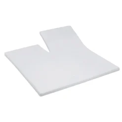 Cinderella Splittopper Single Split Hoeslaken Katoen Satijn - light grey 180x210cm
