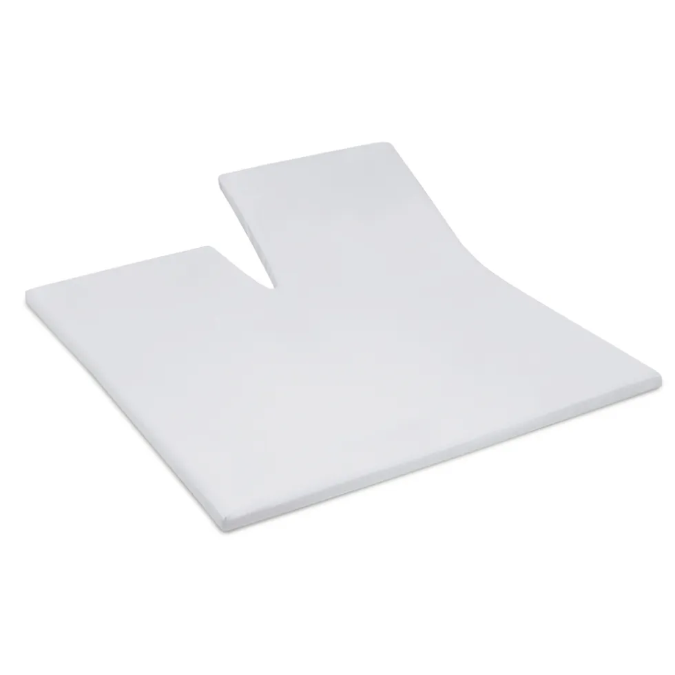 Cinderella Splittopper Single Split Hoeslaken Katoen Satijn - light grey 180x210cm