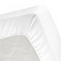 Cinderella Splittopper Single Split Hoeslaken Basic Katoen - white 160x200cm