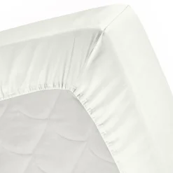 Cinderella Topper Hoeslaken Katoen Satijn - ivoor 90x220cm
