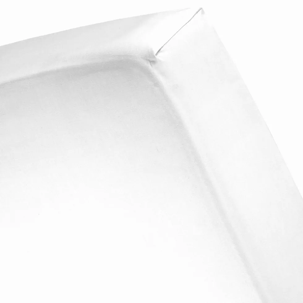 Cinderella Topper Hoeslaken Katoen Satijn - white 160x210cm