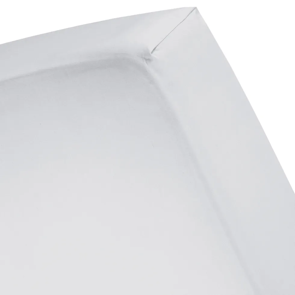 Cinderella Topper Hoeslaken Katoen Satijn - licht grey 160x200cm