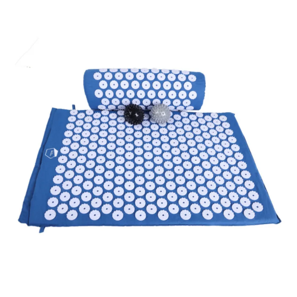 Confibel Acupressure Mat en Kussen Spijkermat Set met Triggerpoint Bal Massage Ontspanning