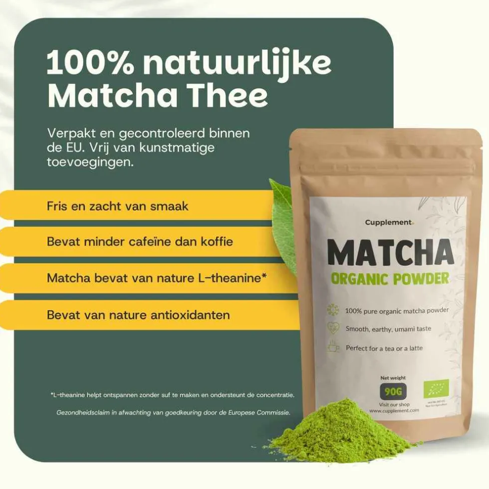 Cupplement Matcha Thee Poeder Biologisch