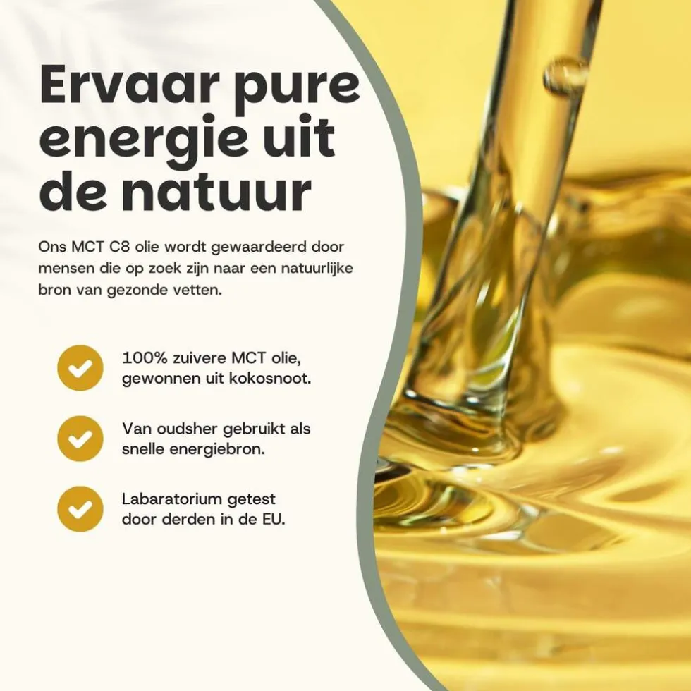 Cupplement MCT C8 Olie Biologisch