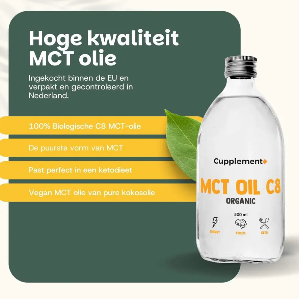 Cupplement MCT C8 Olie Biologisch