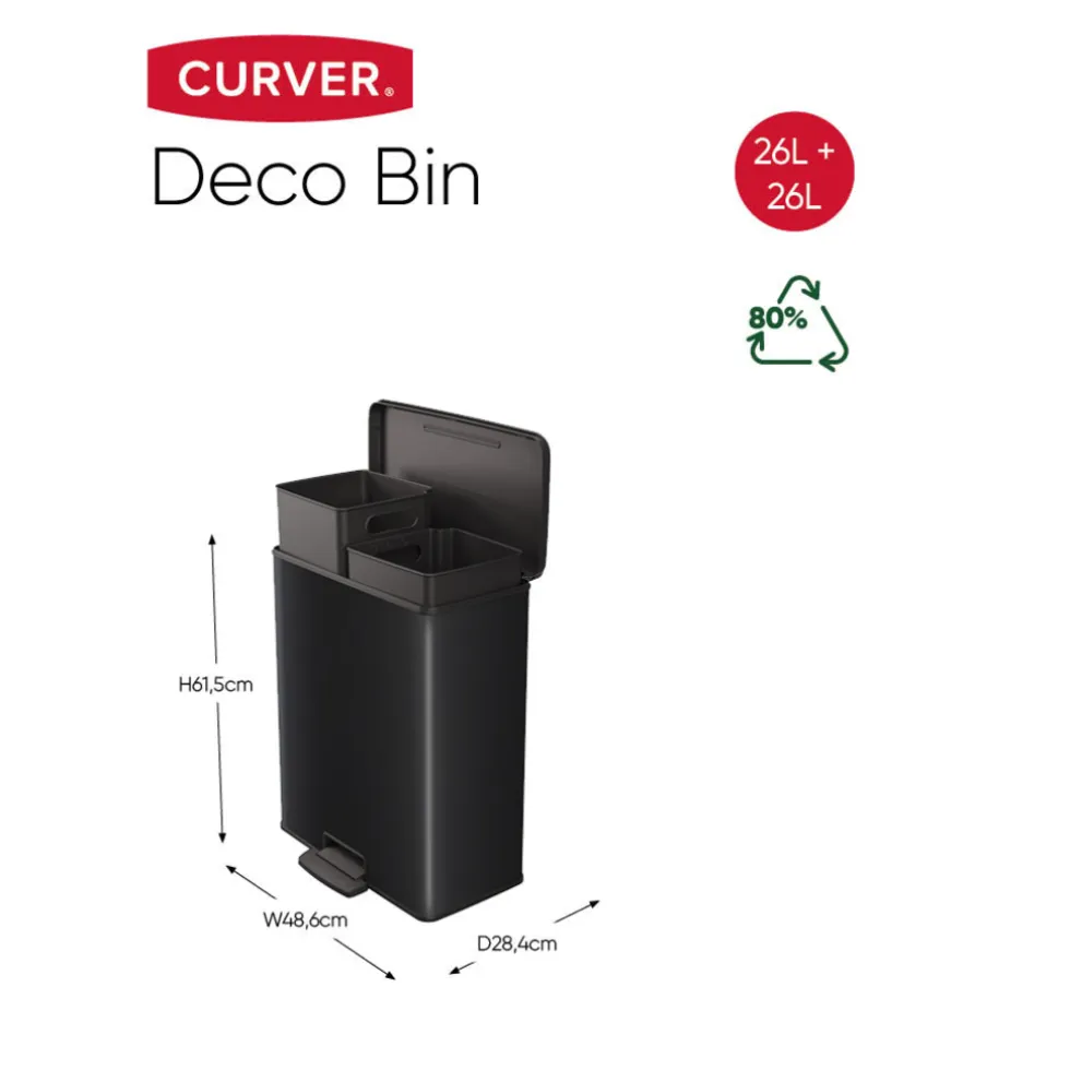 Curver Decobin Duo Prullenbak
