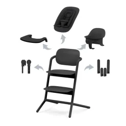 Cybex Lemo Kinderstoel 4-in-1 met Newbornset, Babyset, Eetblad en Accessoires