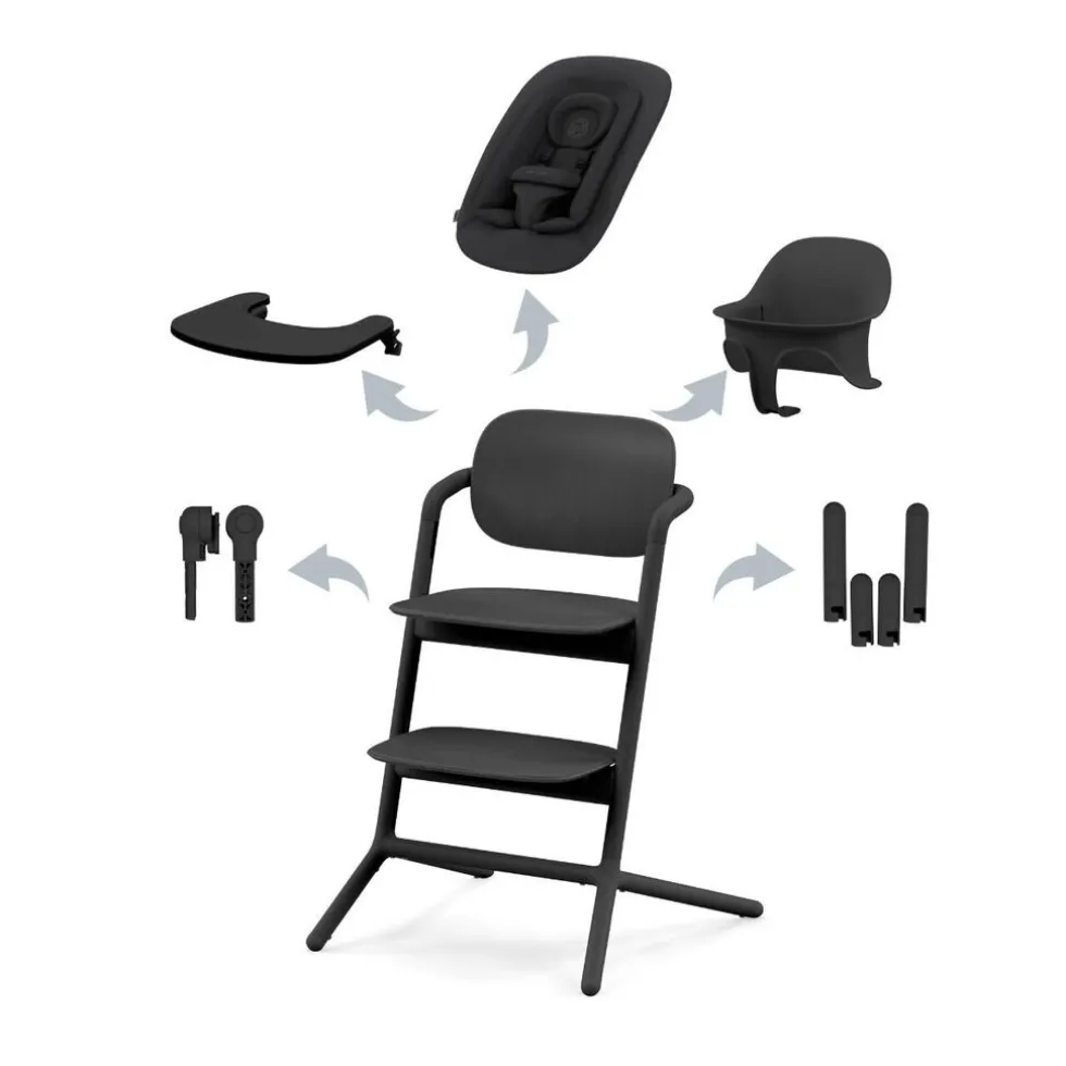 Cybex Lemo Kinderstoel 4-in-1 met Newbornset, Babyset, Eetblad en Accessoires