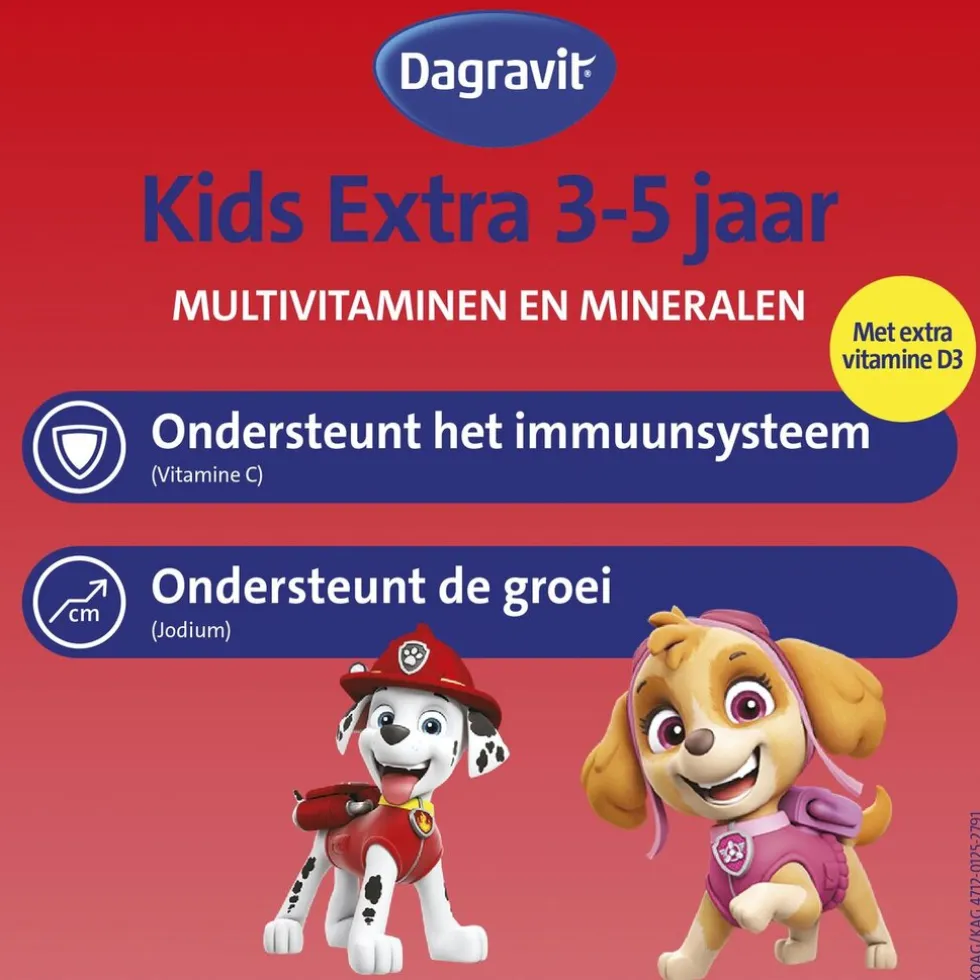 Dagravit Kids Multivitaminen Paw Patrol Gummies
