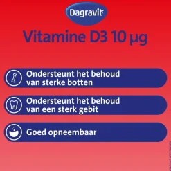 Dagravit Vitamine D3 10ug Parels