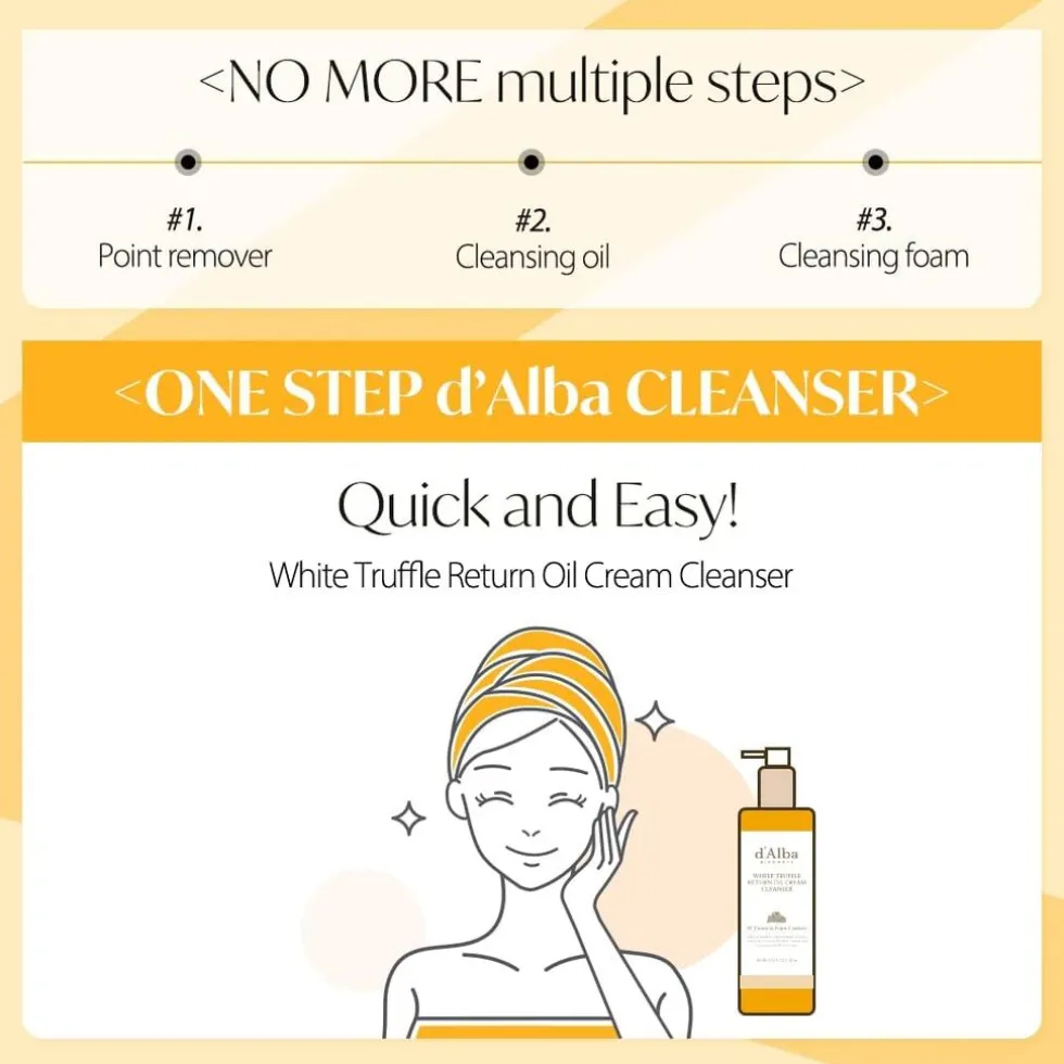 d'Alba White Truffle Return Oil Cream Cleanser