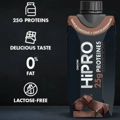 DANONE HiPRO Chocolade Proteïneshake Voordeelverpakking 8 x 330ml