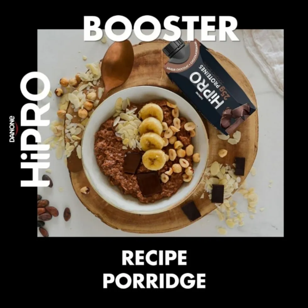 DANONE HiPRO Chocolade Proteïneshake Voordeelverpakking 8 x 330ml