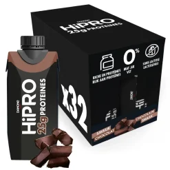 DANONE HiPRO Chocolade Proteïneshake Voordeelverpakking 32 x 330ml