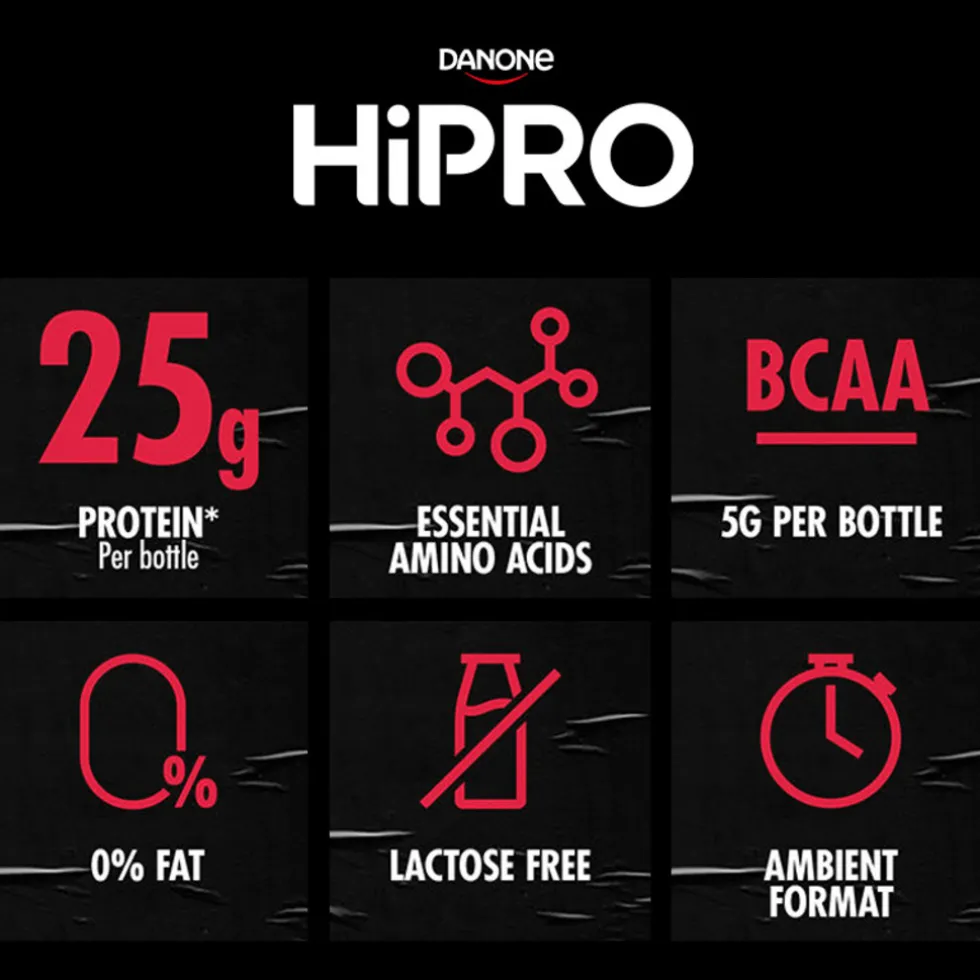 DANONE HiPRO Koffie Proteïneshake Voordeelverpakking 16 x 330ml