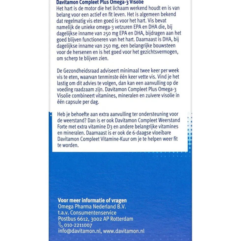 Davitamon Compleet Omega-3 Visolie Capsules
