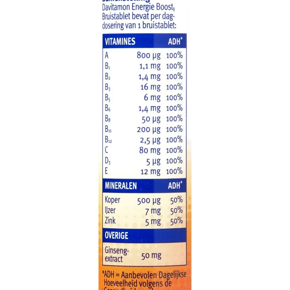 Davitamon Energie Boost¹ Ginseng Bruistabletten